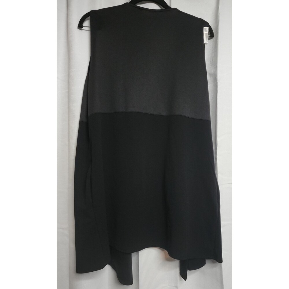 New Direction Women's Size PXL Vest Casual Black Vest With Pocket - Picture 7 of 7